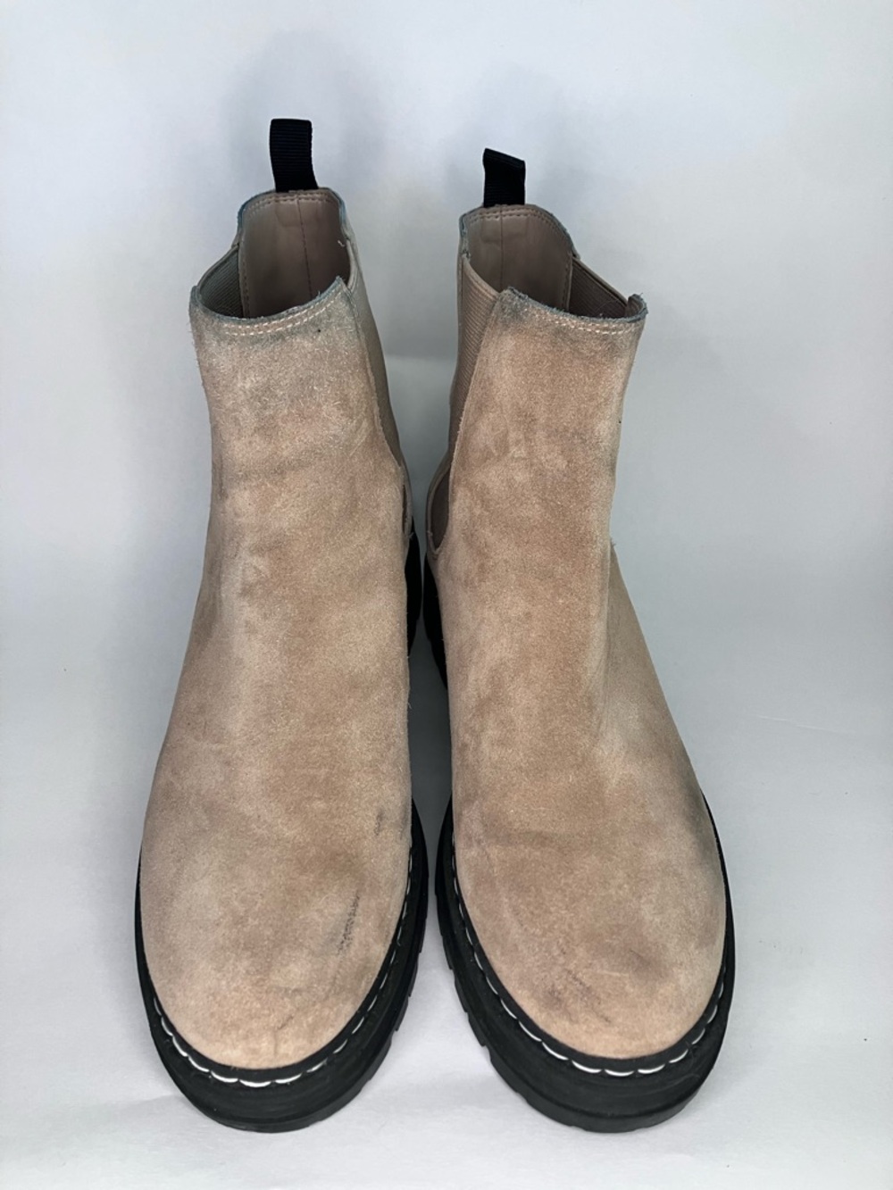 Marc Fisher Tan Leather Chelsea Boots Size 8.5